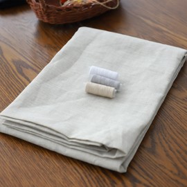 Simple&Opulence 100% Natural Linen Needlework Fabric for Clothing, Home Decor, Sewing- 78" Wide, Durable Plain Solid Color Fabric Craft by The Yard (Linen,2 Yard)