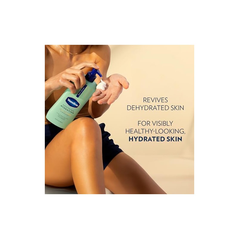 Vaseline Intensive Care Aloe Soothing Hydration 600 ML, 1.755 pounds,