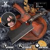 ROCOCO Butcher Meat Cleaver Knife - Hand Forged Meat Cutting