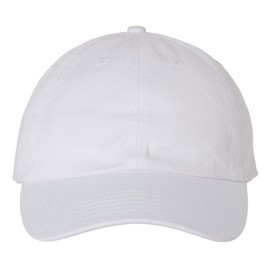 Joe's USA Classic Cotton Adjustable Low Crown Baseball Cap - VC300A - OSFM - 1 Pack - White