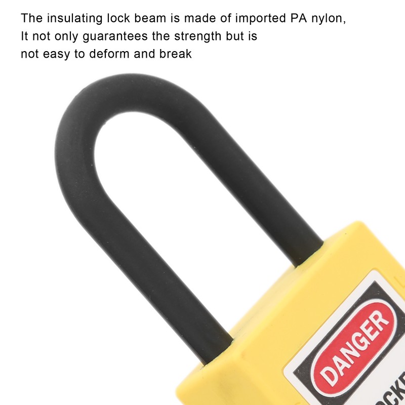 10 Sets 38mm Lockout Lock Dustproof Nylon Industrial Engineering Insulation