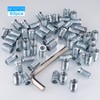 Zocipro Pack of 60 wooden screw-in nuts, M10 x 25,