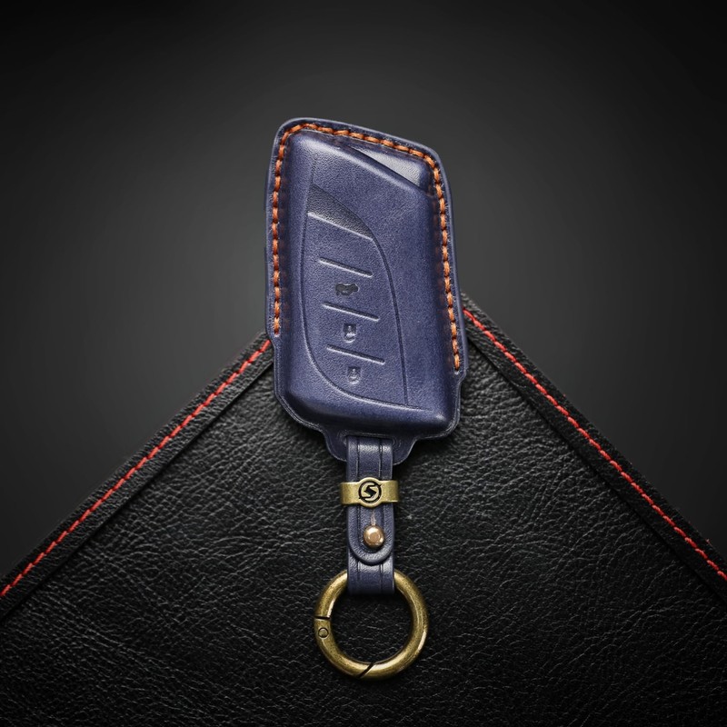 smasol Smart Key Case, Genuine Leather, Key Cover, Premium Design,