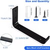 Heavy-Duty Black Scaffold Board Shelf Brackets (Set of 4) –