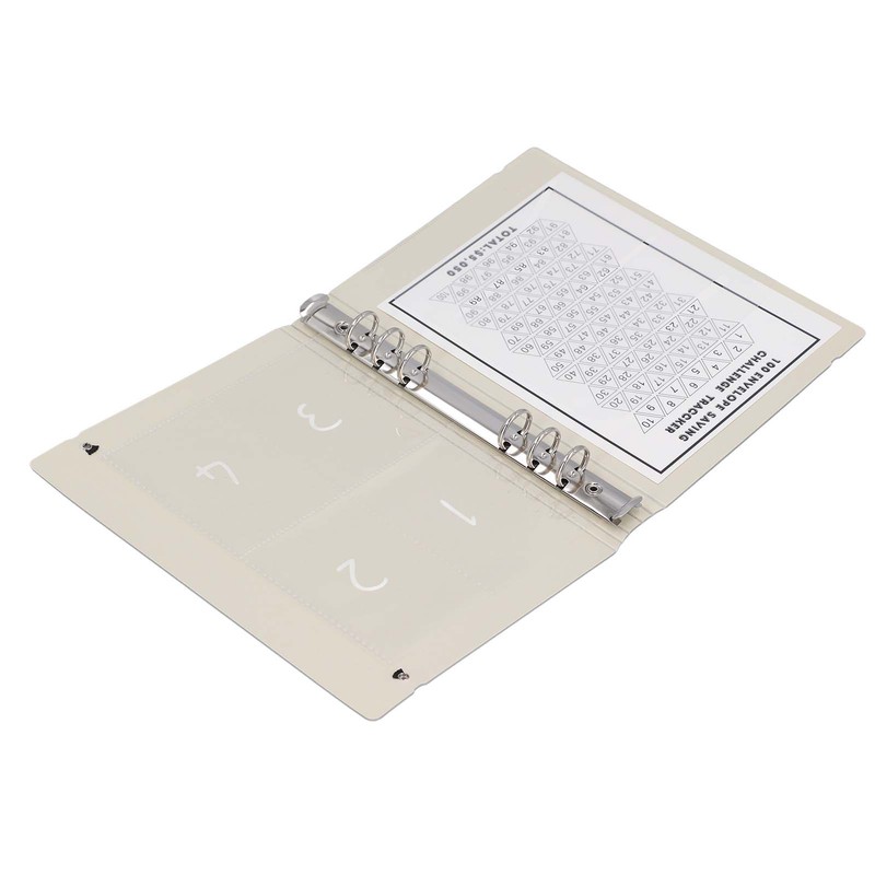 100 Envelopes Money Saving Challenge Binder Reusable A5 Budget Binder