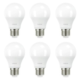 Linkind Linkind A19 LED Light Bulb, 60W Equivalent Light Bulbs, 9W 3000K Warm White, 800 Lumens Non-Dimmable LED Bulb, E26 Standard Base, Energy Efficient UL Listed, 6-Pack