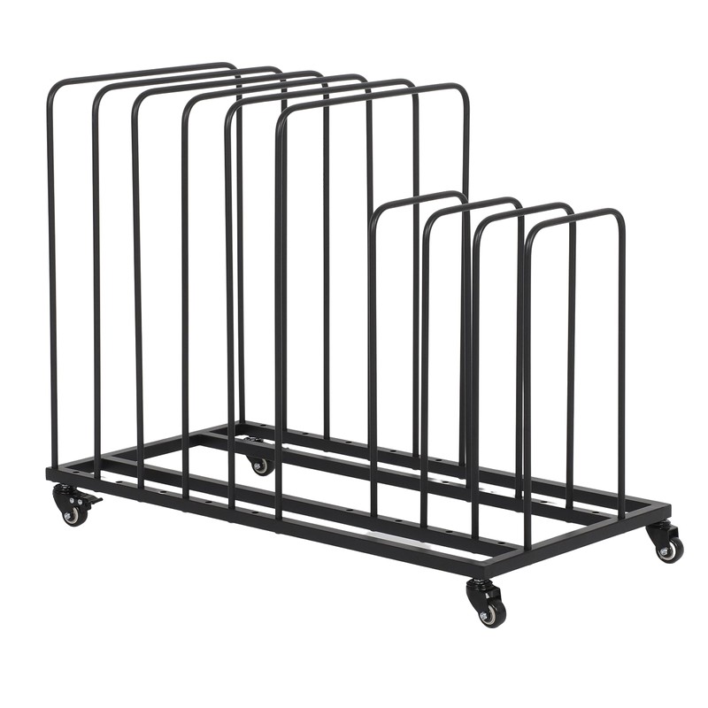 tonchean Art Canvas Storage Rack with Wheels, Metal Painting Storage