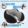 CloudBliss Travel Pillow Premium Memory Foam, Comfortable & Supportive Neck
