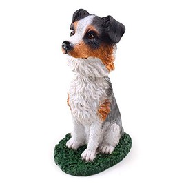 Australian Shepherd Bobblehead Blue Dog Figure for Car Dash Desk Fun Accessory