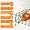 4 Pcs Stackable Cooling Racks, Heavy Duty Iron Wire Baking