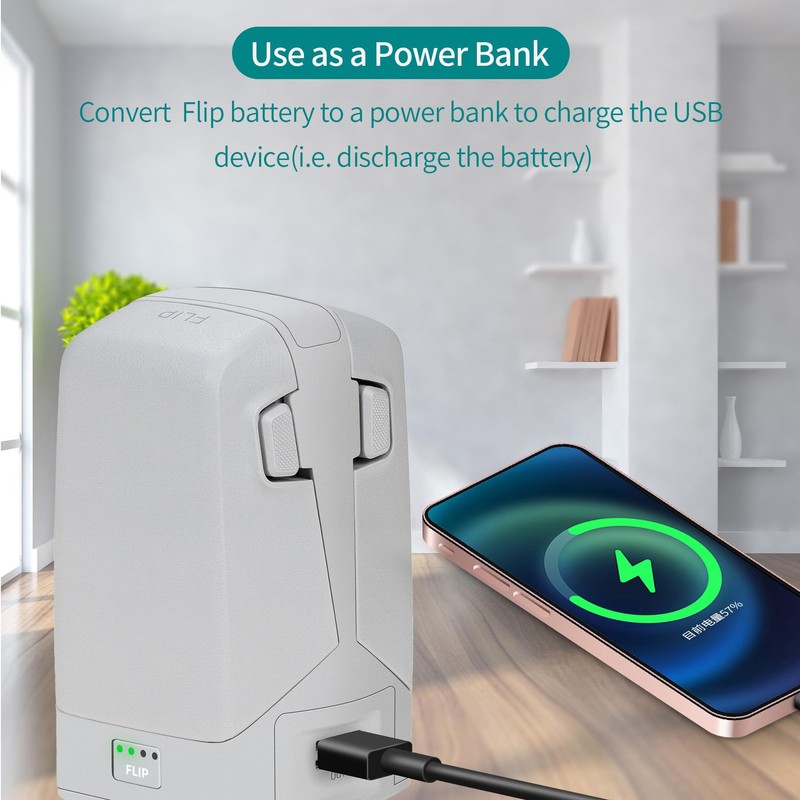 45W Dual Battery Charger with Storage Charge for DJI Flip