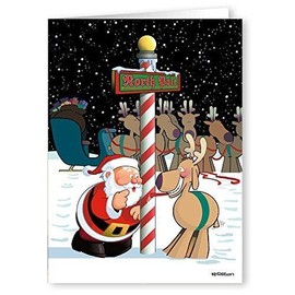 Stonehouse Collection Funny Christmas Card - Cold Pole - 18 Funny Christmas Cards-  20055a