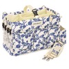 FifthStart Multiuse Large Blue Floral Diaper Caddy with Waist, Shoulder