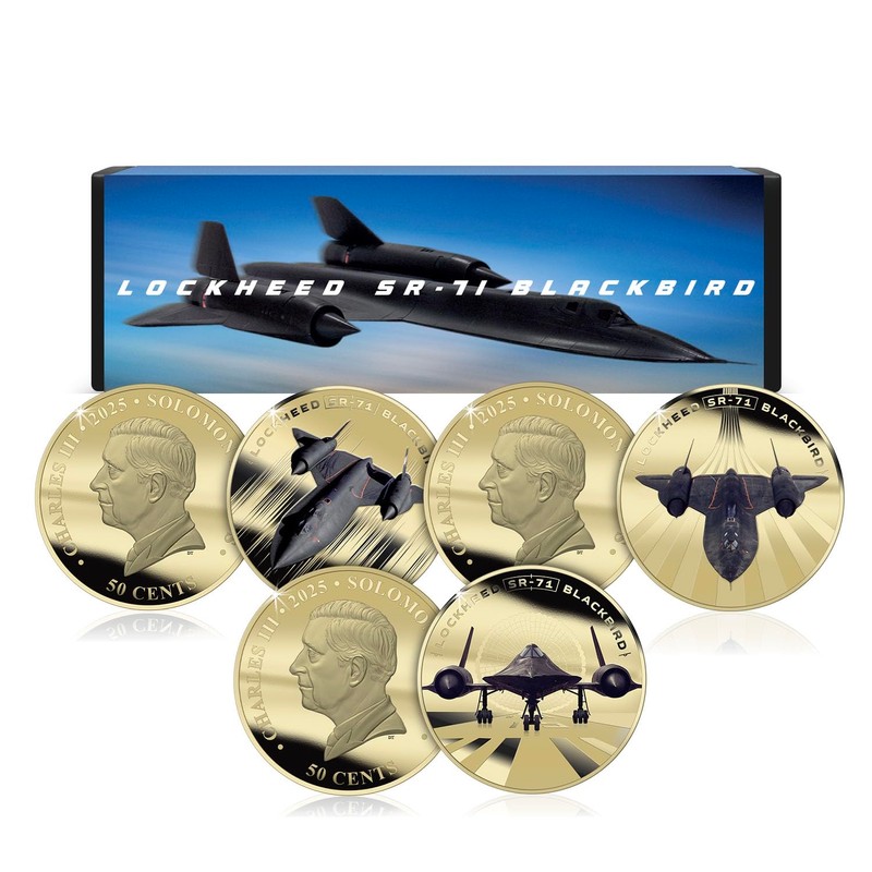 The Koin Club Lockheed SR-71 Blackbird Plane 60th Anniversary Gold