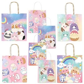 Partymelon 20 Pcs Cute Animals Gift Bags for Kids Party Supplies Birthday Decorations Baby Shower