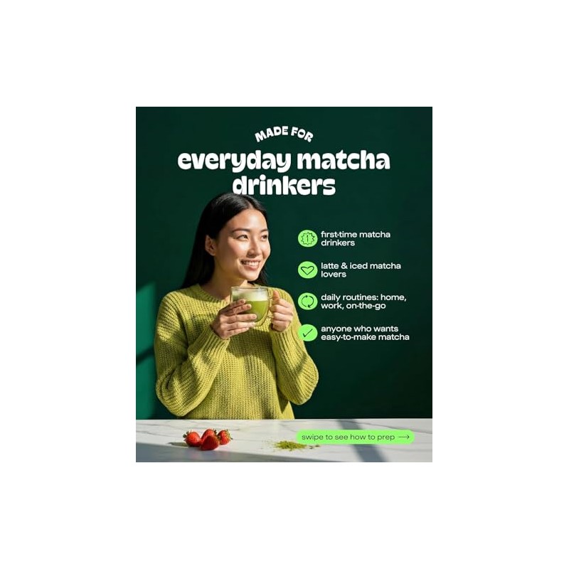 MatchaDNA USDA Organic Matcha Green Tea Powder Culinary Grade Powdered