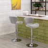 Vogue Furniture Direct Fabric Adjustable Bar Stools, Swivel Airlift Barstools
