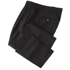 Adams USA Smitty Men's Pleated Referee Pants (Black, 40-Inch)