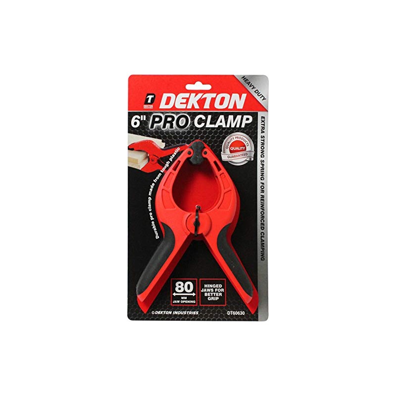 Dekton 6" Pro Clamp with 80mm Jaw Opening, Heavy Duty