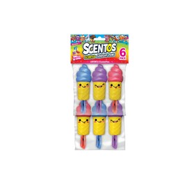 Scentos Scented Squishy Pens, 6 Pieces: 6 Ice Cream Scented and Squishy Gel Pens! Smells So Good!