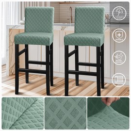 Lellen Bar Stool Covers Jacquard Pattern Bar Stool Chair Covers Bar Chair Covers Barstool Covers Slipcovers Pub Counter Stool Chair Covers Counter Height Stool Seat Covers Barstool Slipcovers