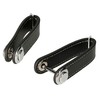 ABRATO® High Quality Key Fob Compact Key Organiser Leather, black