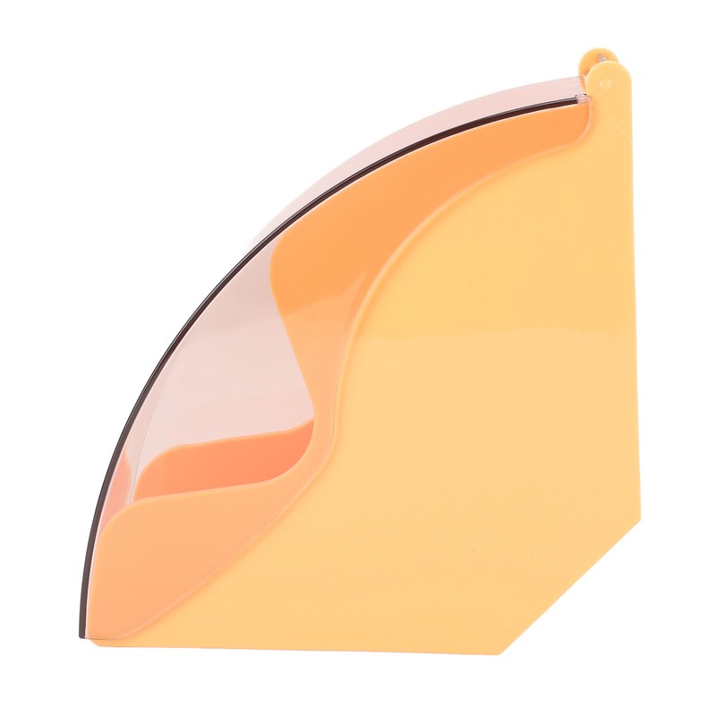 Fan Shape Storage Box with Dustproof Cover Compact Acrylic Filter