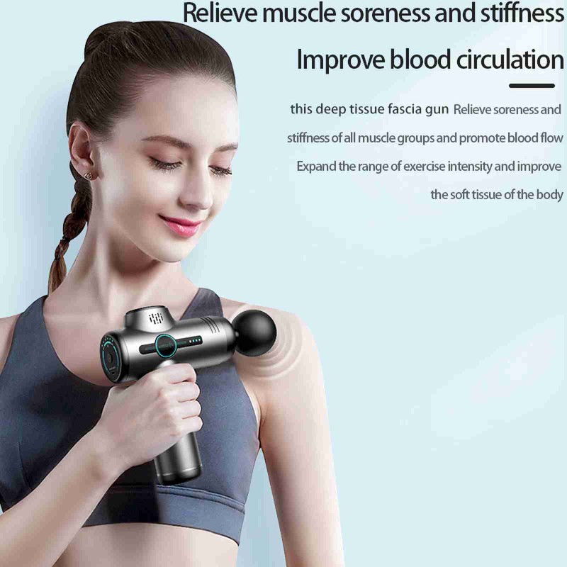 Home Portable Fascia Gun Muscle Relaxation Massage Device Deep Tissue