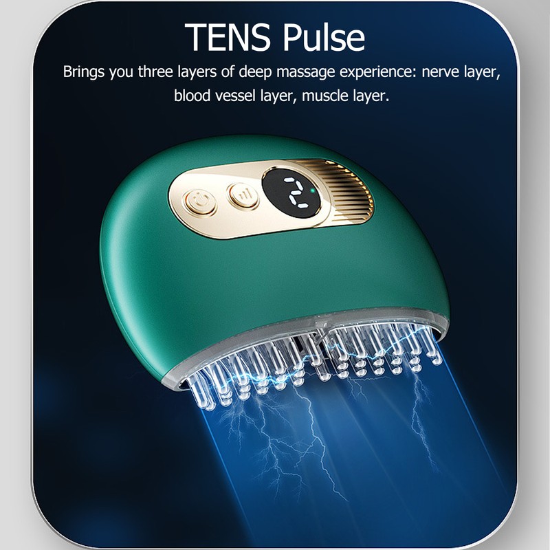 Back Massager TENS Pulse Massage Brush Skin Muscle Relief High