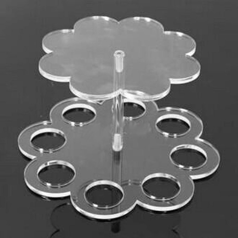 LUOEM 8 Holes Acrylic Ice Cream Cone Storage Stand