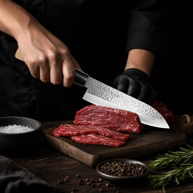 6.7" Santoku Knife, High Carbon Stainless Steel, Made in Japan