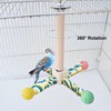 Bird Perch Toy, Bird Perches for Cages, Parrot 360° Interactive