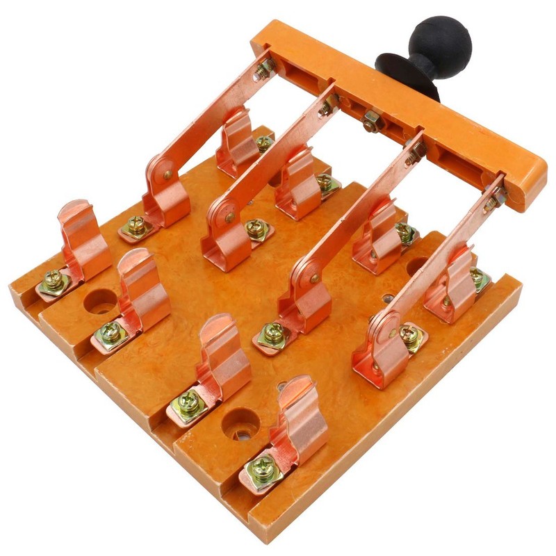 Baomain 4 Pole Double Throw Electric Brake Safety Knife Switch