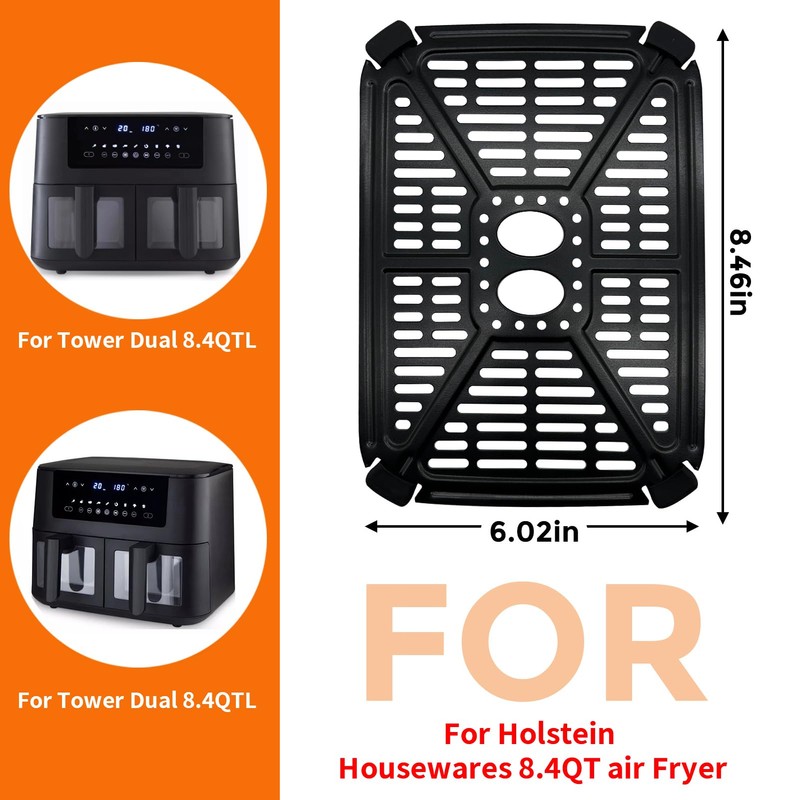 GWYXC Air fryer Replacement Parts for Holstein Housewares 8.4QT Dual