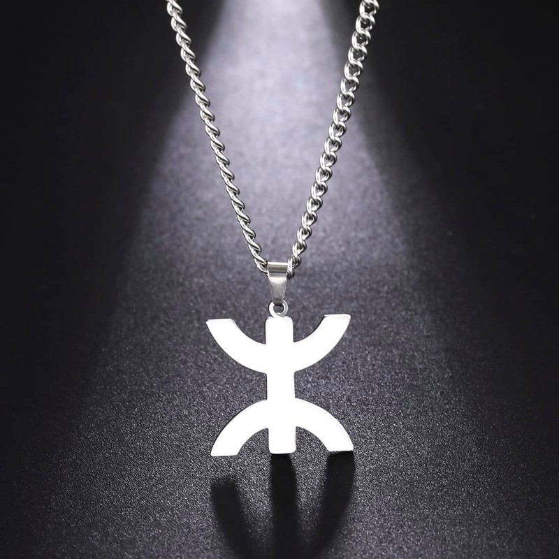 EUEAVAN African Berber Symbol Pendant Necklace African Ethnic Necklace Muslim