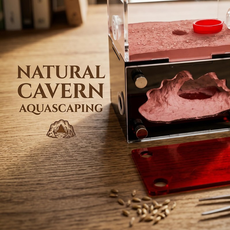 CaveView Small-Ant Nest for New Queens and Small Colonies with