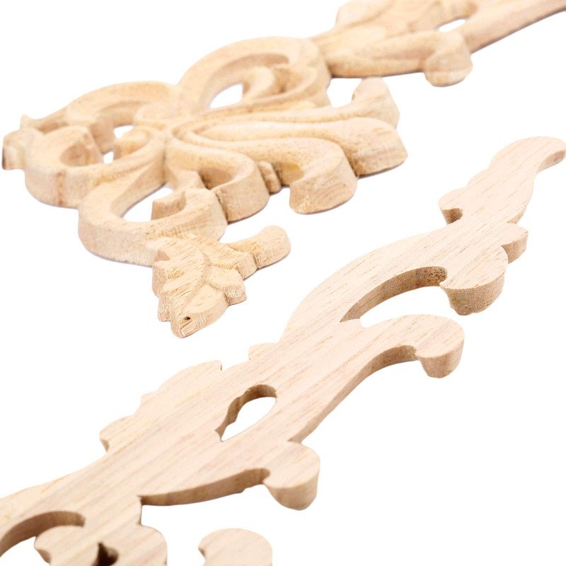 MUXSAM 2pcs 20 * 10cm(Rechts) Europäische Art Holz Skulptur Corner