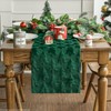 Artoid Mode Christmas Trees Green Soft Plush Faux Fur Jacquard