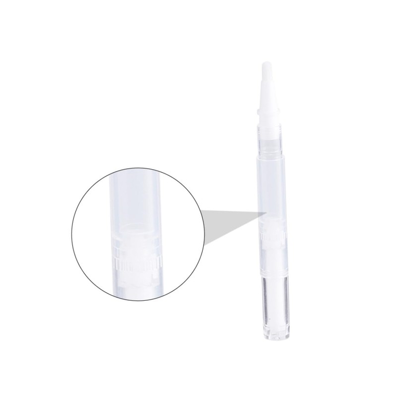 CUEMOON 6er-Pack 5ml Transparente Stift-Pinselspitze, Leere Tube der Wimpernwachstumslösung mit