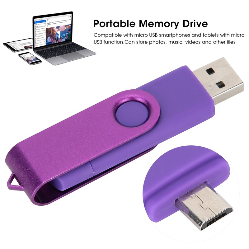 Portable Memory Stick U Drive Store Photos Files OTG Micro