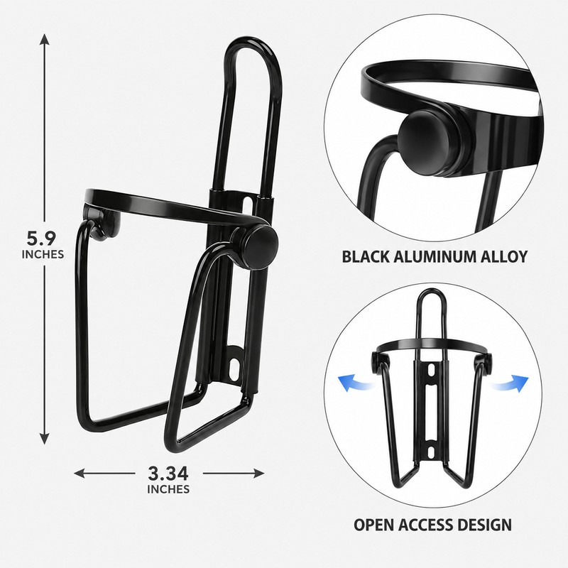 Bike Bottle Holder for Road and Mountain Bikes - Lightweight