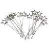 Rhode Island Novelty Mini Sequin Star Wands | Silver |
