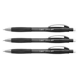 BIC Velocity Pro Grip Mechanical Pencils Rubber Coated 0.7mm (Pack of 3)