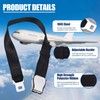 Keilend Airplane Seat Belt Extender Adjustable 7-35", Plane Seat Belt