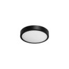 ILLUX Luminario Redondo Slim para Sobreponer en Techo, color Negro,