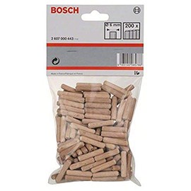 Bosch Accessories Professional geriffelte Holzdübel (150 Stück, Ø 8 mm)