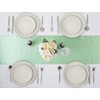 Sage Green Table Runner 12x108 Inches Long, Satin Silk-Like Smooth