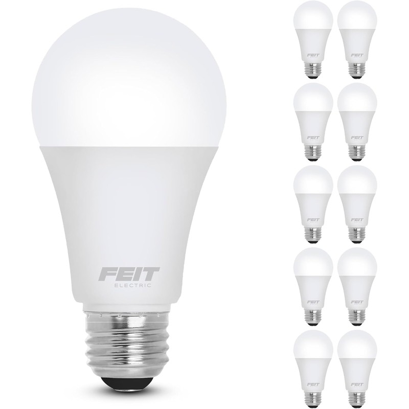 Feit Electric A19 LED Light Bulb, 60W Equivalent, Non Dimmable,