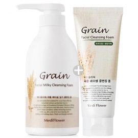 Milky large-capacity cleansing foam 500ml+grain facial cleansing foam 150ml mild foam cleansing - 1. Milky cleansing foam 500ml+grain foam 150ml / 밀키 대용량 클렌징폼 500ml+곡물 페이셜 클렌징폼 150ml순한 폼클렌징 - 1.밀키 클렌징폼 500ml+곡물폼 150ml