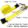 8 Pack Flat Hook Ratchet Straps, 2" x 27' Heavy